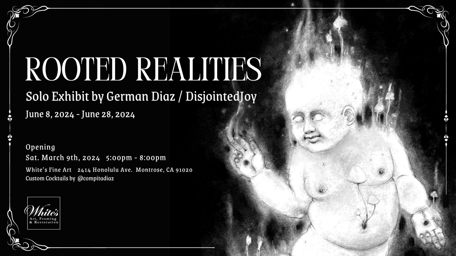 Rooted Realities – Solo Exhibit by German Diaz