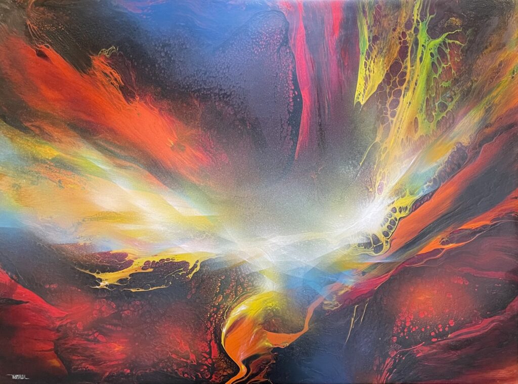 cosmic wind by leonardo nierman